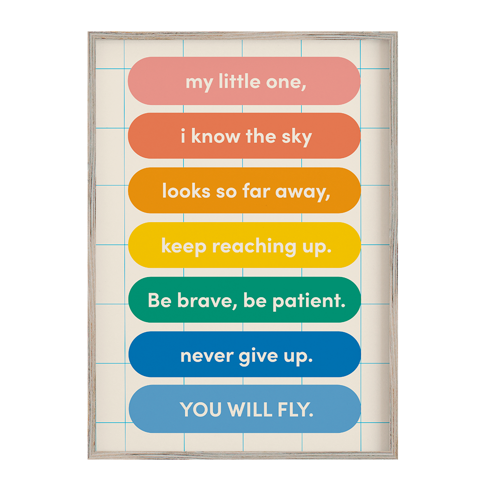 My Little One Geometric Quote Wall Art