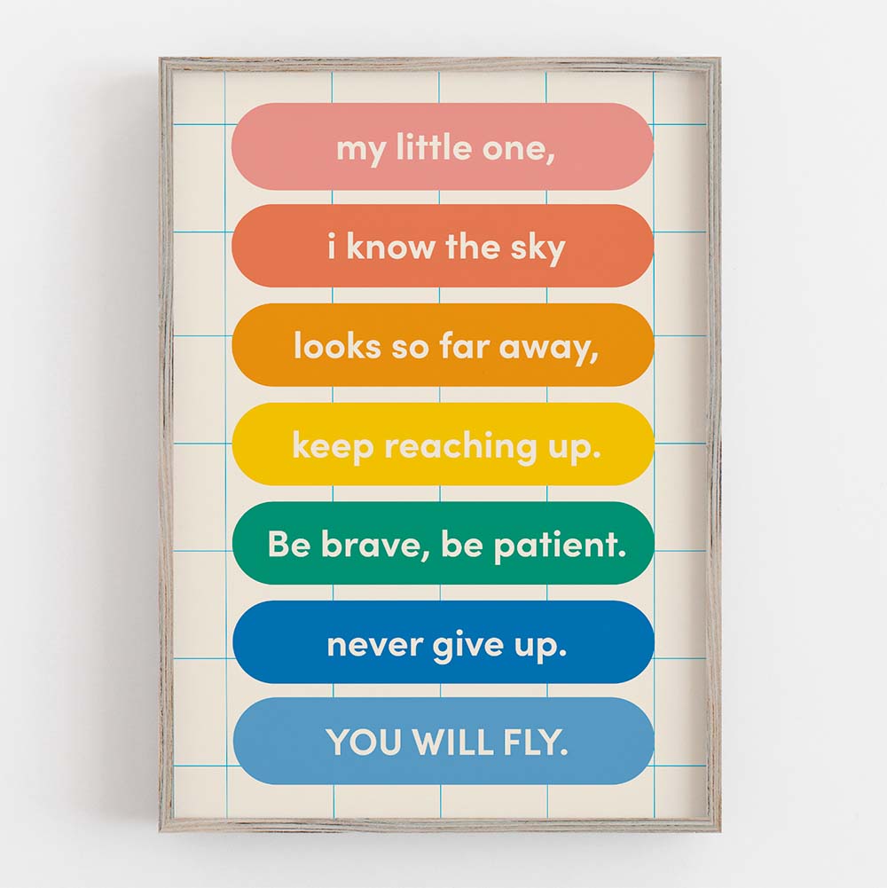 My Little One Geometric Quote Wall Art - Image 4