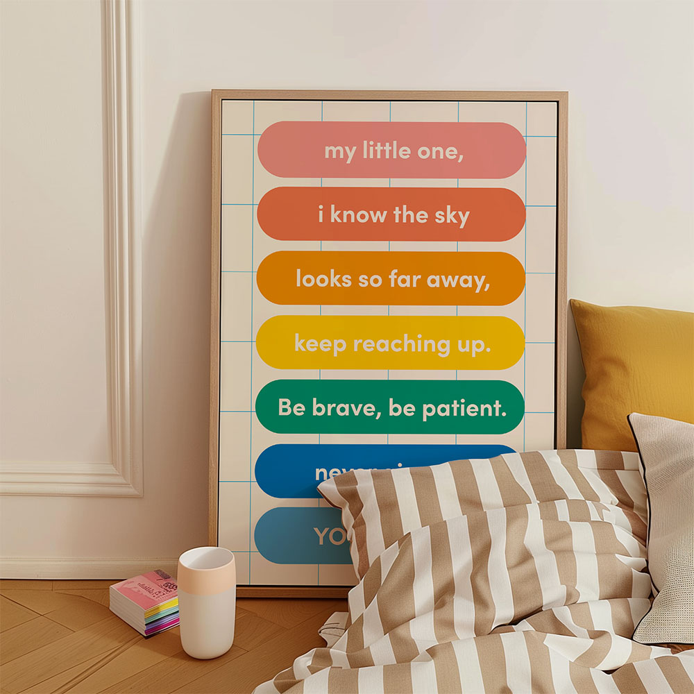 My Little One Geometric Quote Wall Art - Image 3