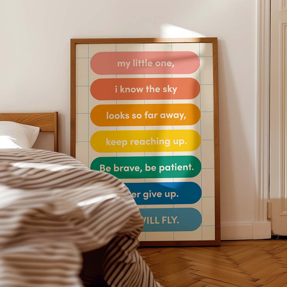 My Little One Geometric Quote Wall Art - Image 2